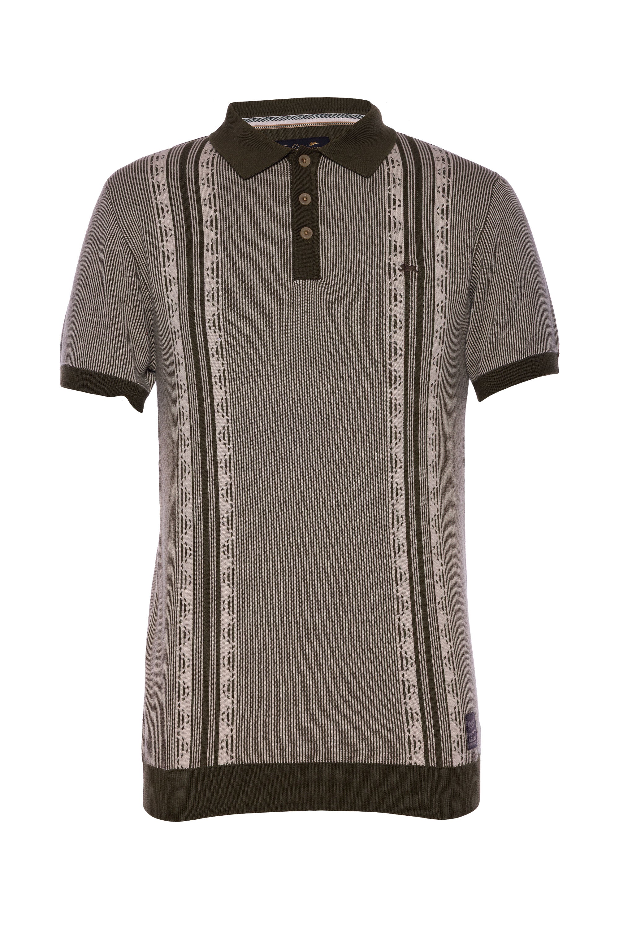 Corey | Jacquard Knit Polo – A.Tiziano
