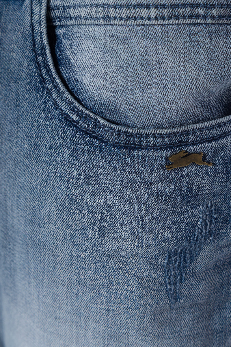 Edward | Men's 5-Pocket Jean With Abrasions –