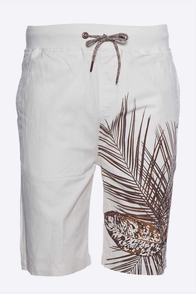 Calvin | Printed Cotton/Linen Short