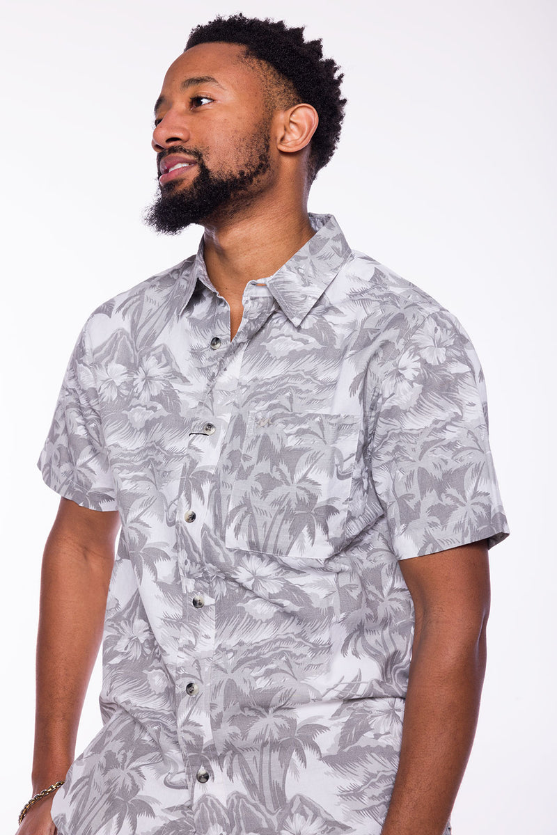 Henrick | Printed Linen Shirt