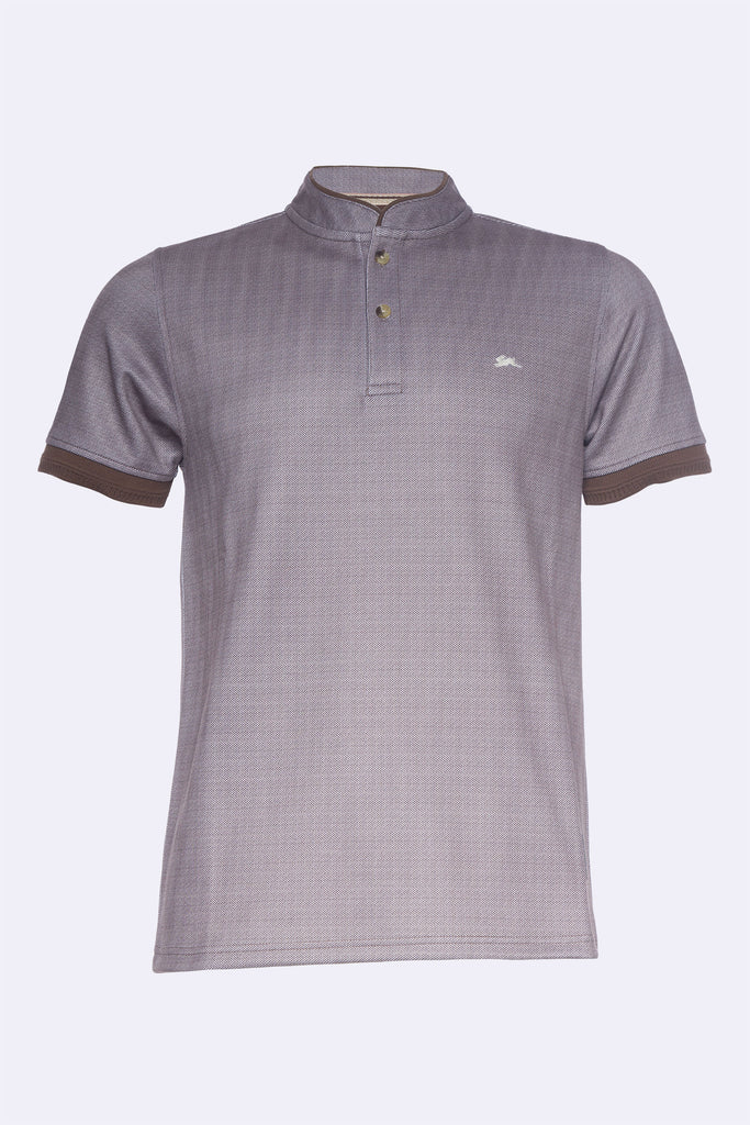 Langston | 2-Tone Pique Knit Henley