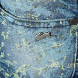 Mohamed | Printed Denim Jeans With Wash