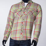 D'Angelo | Men's Long Sleeve Bakers Weave Plaid Shirt