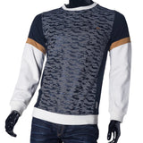 Jacques | Men's Long Sleeve Color Blocked Crew Neck Pullover