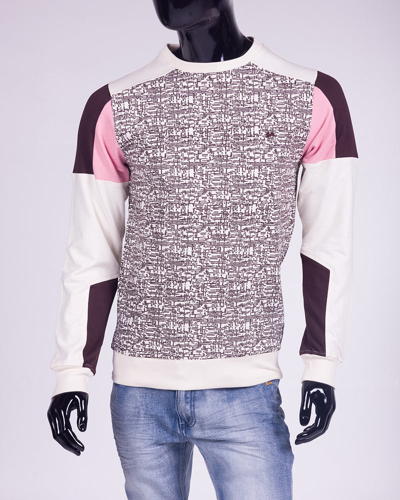 Carl | Men's Long Sleeve French Terry Color Block Crew
