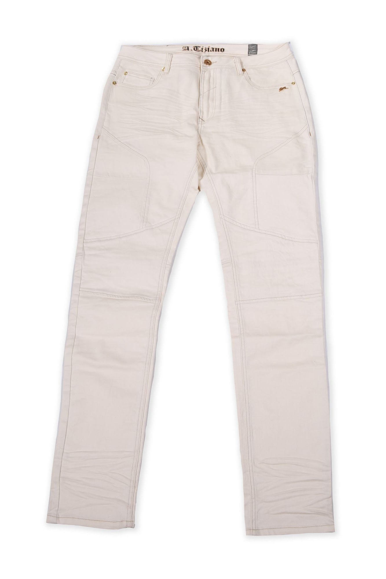Roy | Solid Twill Jean With Hound EMB