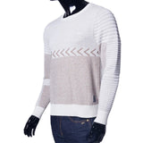 Randy | Men's Long Sleeve Pattern Knit Crew Neck Pullover