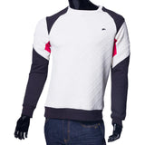 Clark | Men's Quilted Color Blocked Crew Neck Pullover
