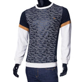 Jacques | Men's Long Sleeve Color Blocked Crew Neck Pullover