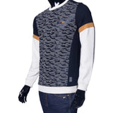 Jacques | Men's Long Sleeve Color Blocked Crew Neck Pullover