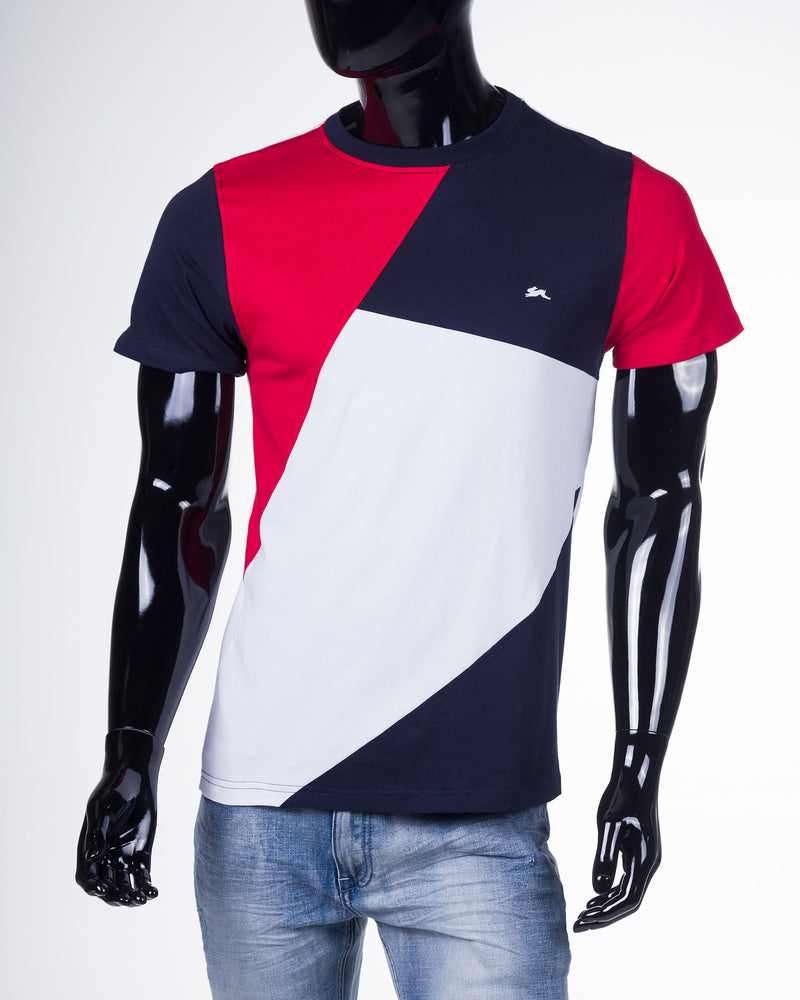 Branson | Men's Color Blocked Crew Neck Tee