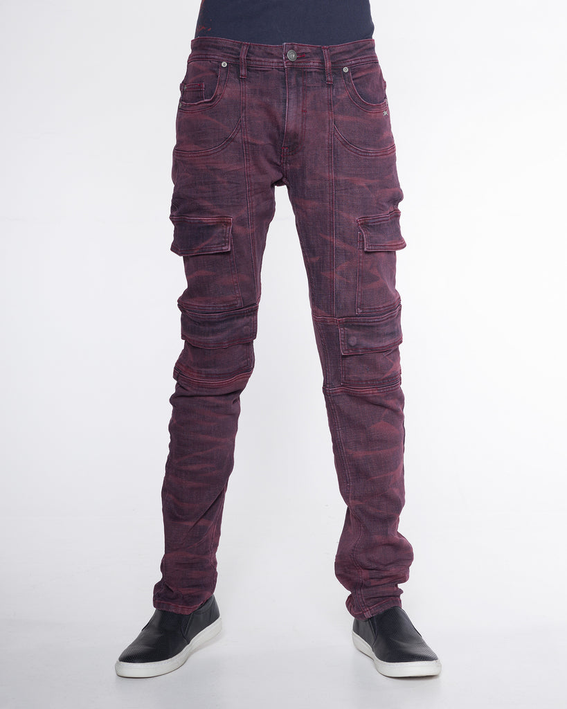 Carl | Men's Cargo Jean With Color Stain