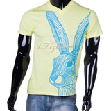 Dontay | Men's Graphic Print Vee Neck Tee