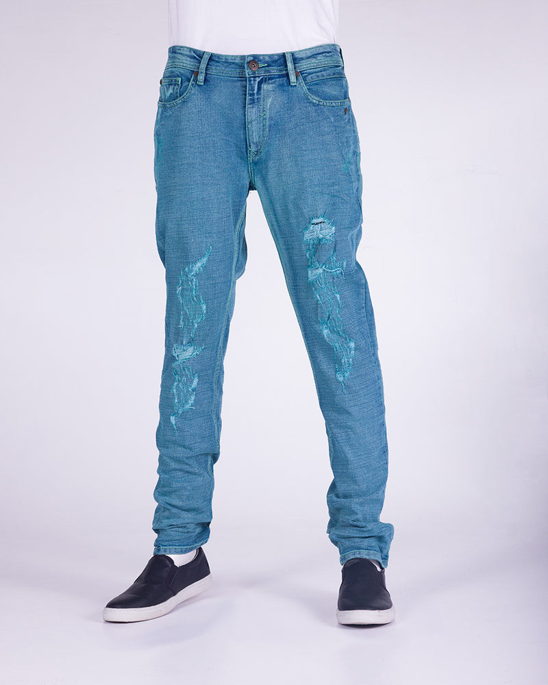 Floyd | Men's Washed and Stained Denim Jean