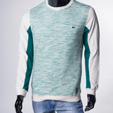 Jedson | Long Sleeve Quilted Jacquard Knit Crew