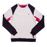 Clark | Men's Quilted Color Blocked Crew Neck Pullover