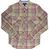 D'Angelo | Men's Long Sleeve Bakers Weave Plaid Shirt